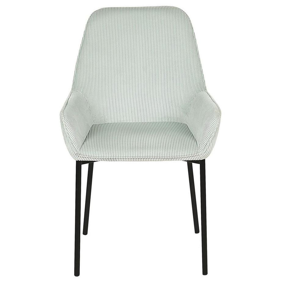 Beliani Set di 2 sedie da pranzo en Velluto a coste Glamour LOVERNA  