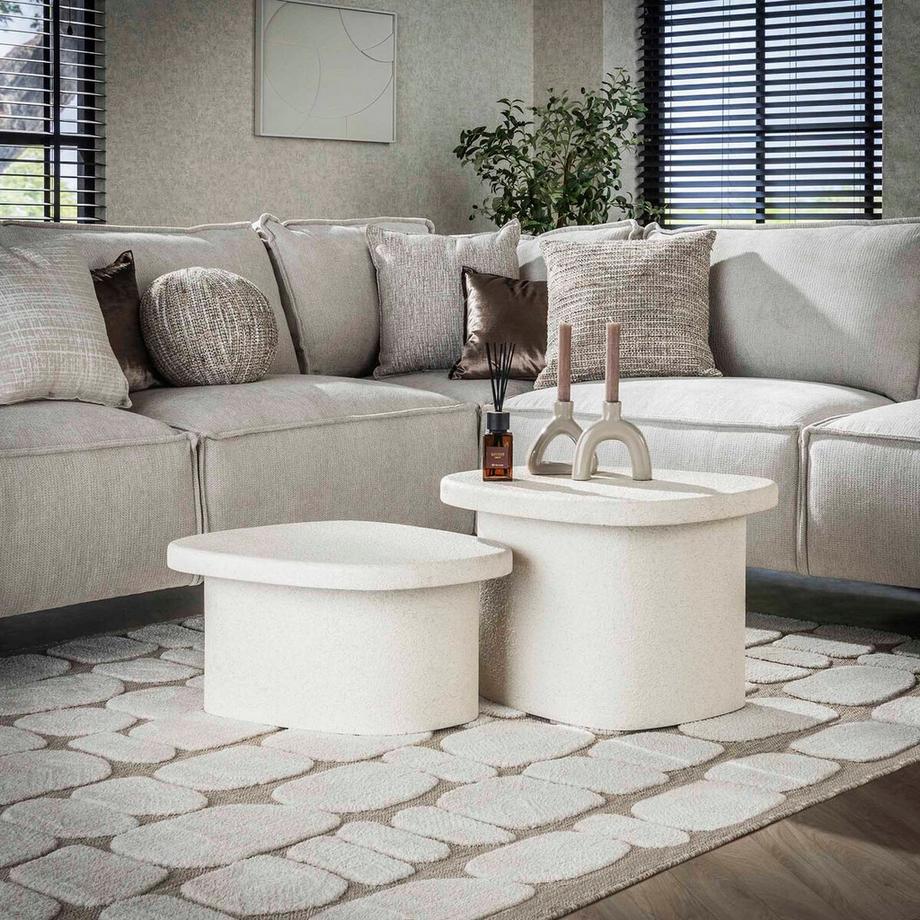 mutoni Couchtisch Stone Organic (2er-Set)  