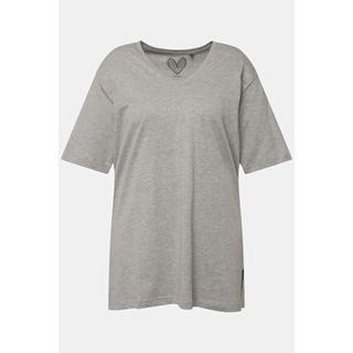 Ulla Popken  T-Shirt, V-Ausschnitt, Relaxed, Halbarm 