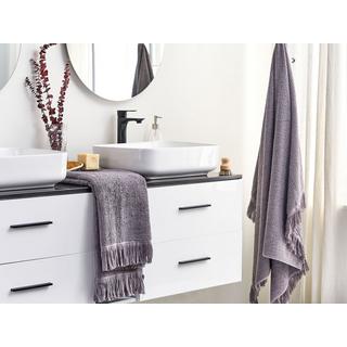 Beliani Set di 2 asciugamani en Cotone ATIU  