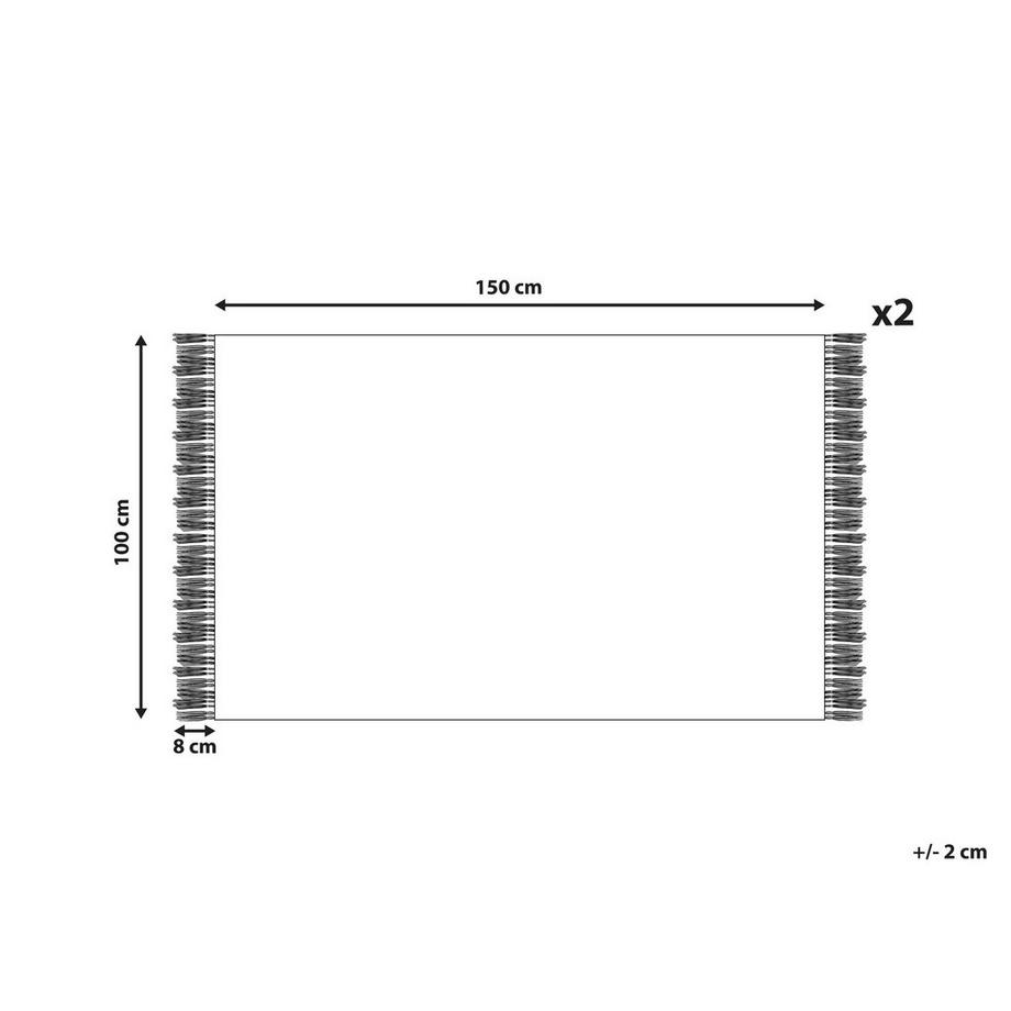 Beliani Handtücher im 2er Set aus Baumwolle ATIU  