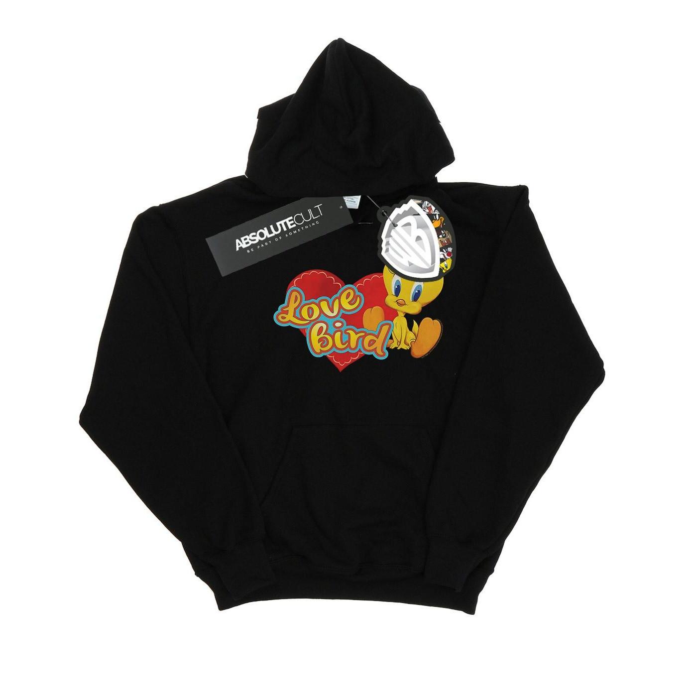 Image of Tweety Pie Valentine's Day Love Bird Kapuzenpullover Damen Schwarz S