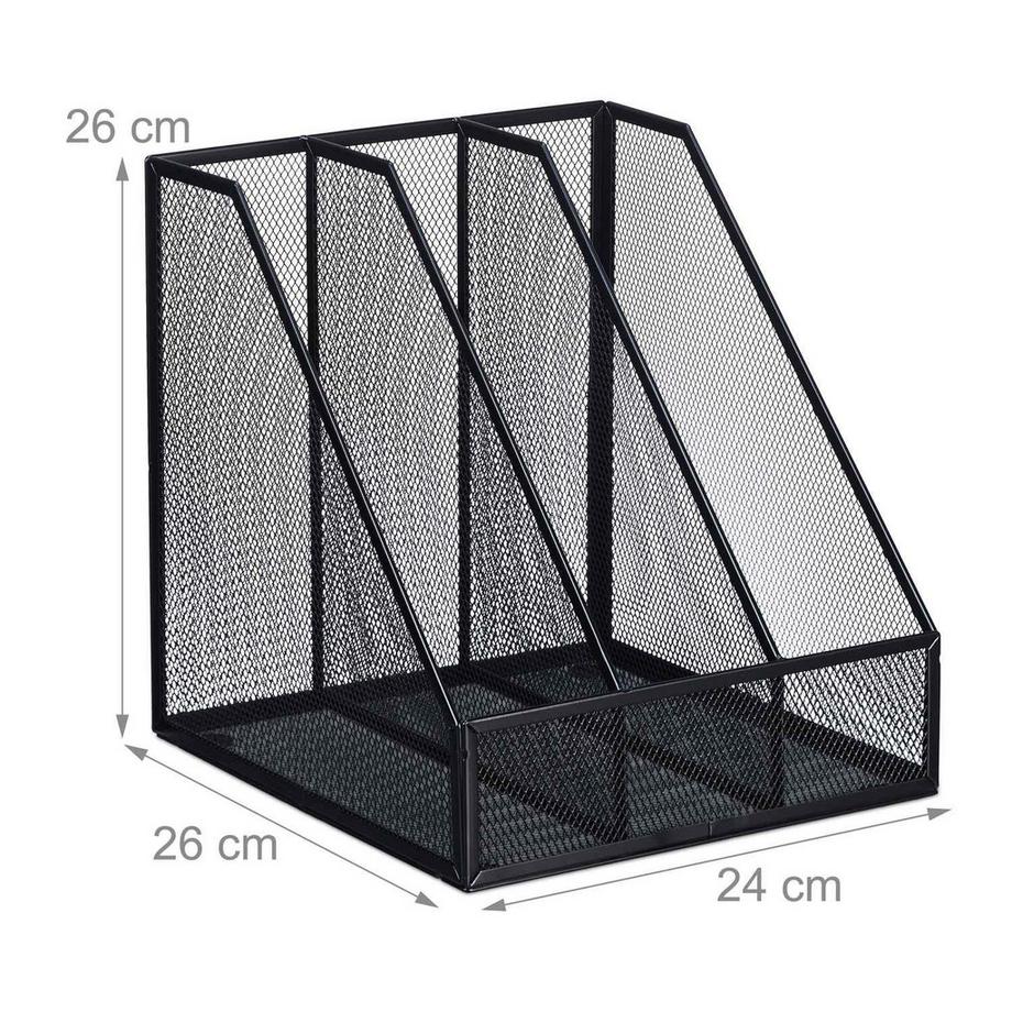 B2X Raccoglitore per riviste a 3 scomparti  