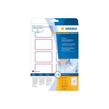 HERMA Namensetiketten 80x50mm 4405 weiss 200 Stk./20 Bl.