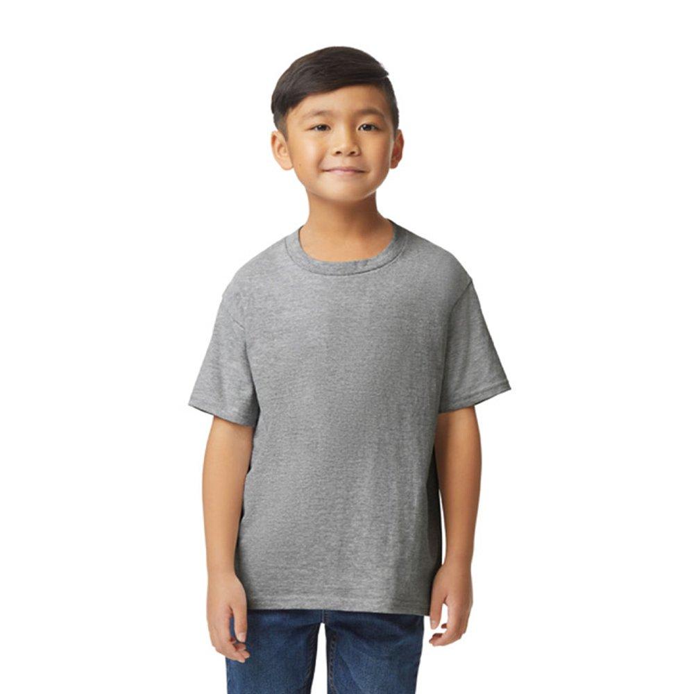 Image of Softstyle Tshirt Jungen Grau 158/164