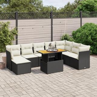 VidaXL set divano da giardino Polirattan  