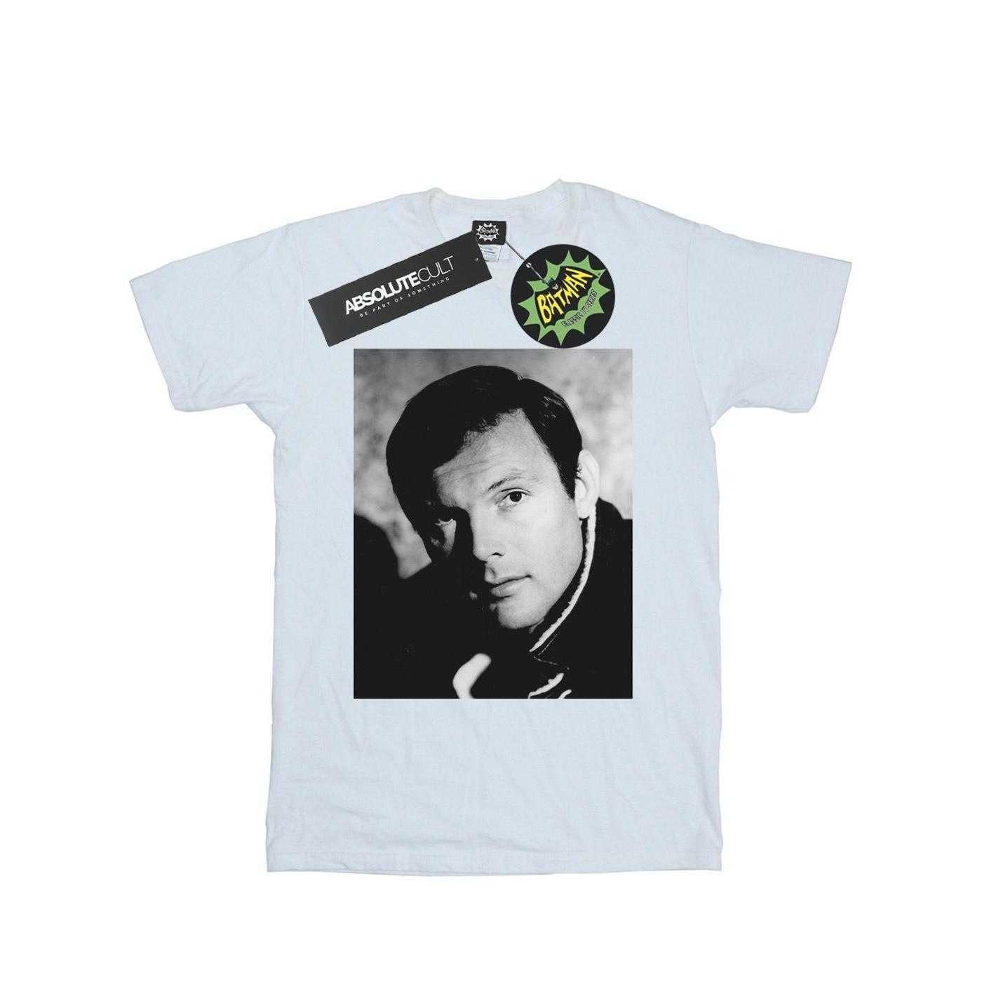 Image of Batman Tv Series Adam West Photograph Tshirt Herren Weiss L