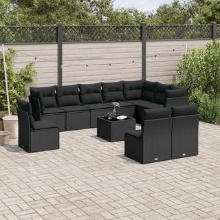 VidaXL set divano da giardino Polirattan  