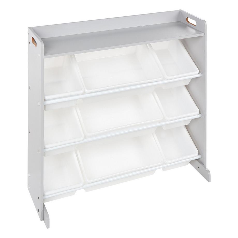 Beliani Scaffale con 9 contenitori en Fibra a media densità (MDF) Moderno COLLIE  