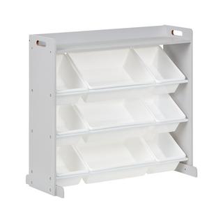 Beliani Étagère avec 9 bacs de rangement en MDF Moderne COLLIE  