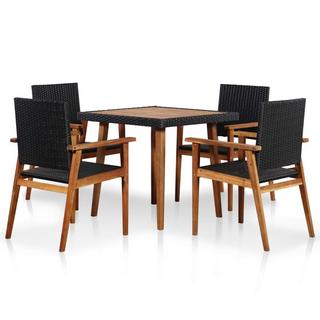 VidaXL set da pranzo Polirattan  