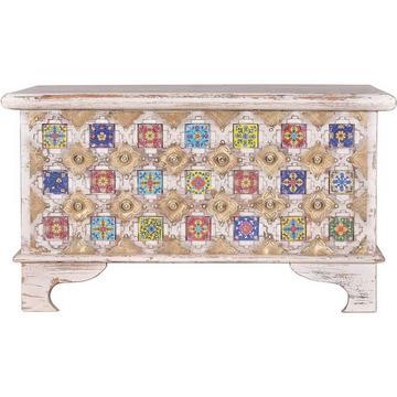 Petto Bakhra mango vintage bianco 80x40