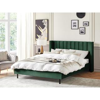 Beliani Bett mit Lattenrost aus Samtstoff Modern VILLETTE  