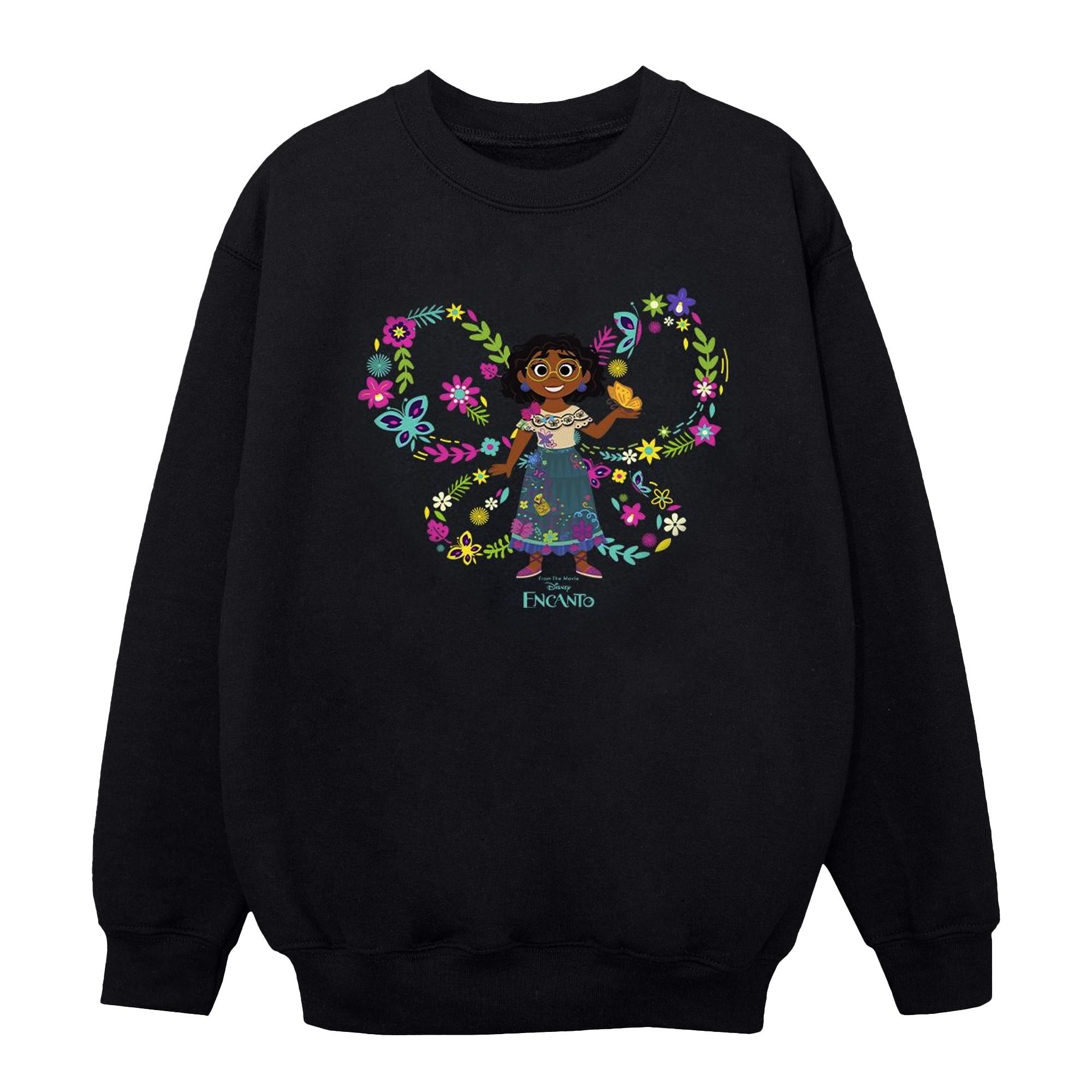 Image of Encanto Mirabel Butterfly Sweatshirt Unisex Schwarz 116
