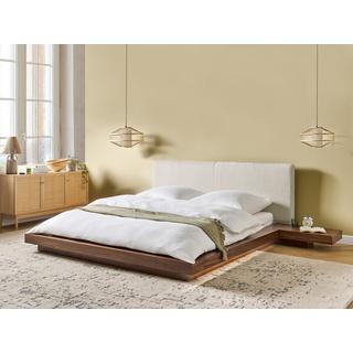 Beliani Bett mit LED aus MDF-Platte Modern ZEN  