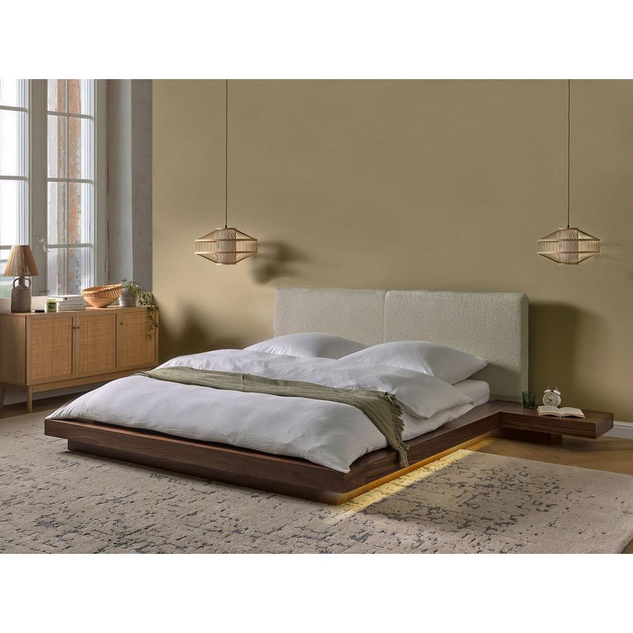 Beliani Lit avec LED en MDF  ZEN  