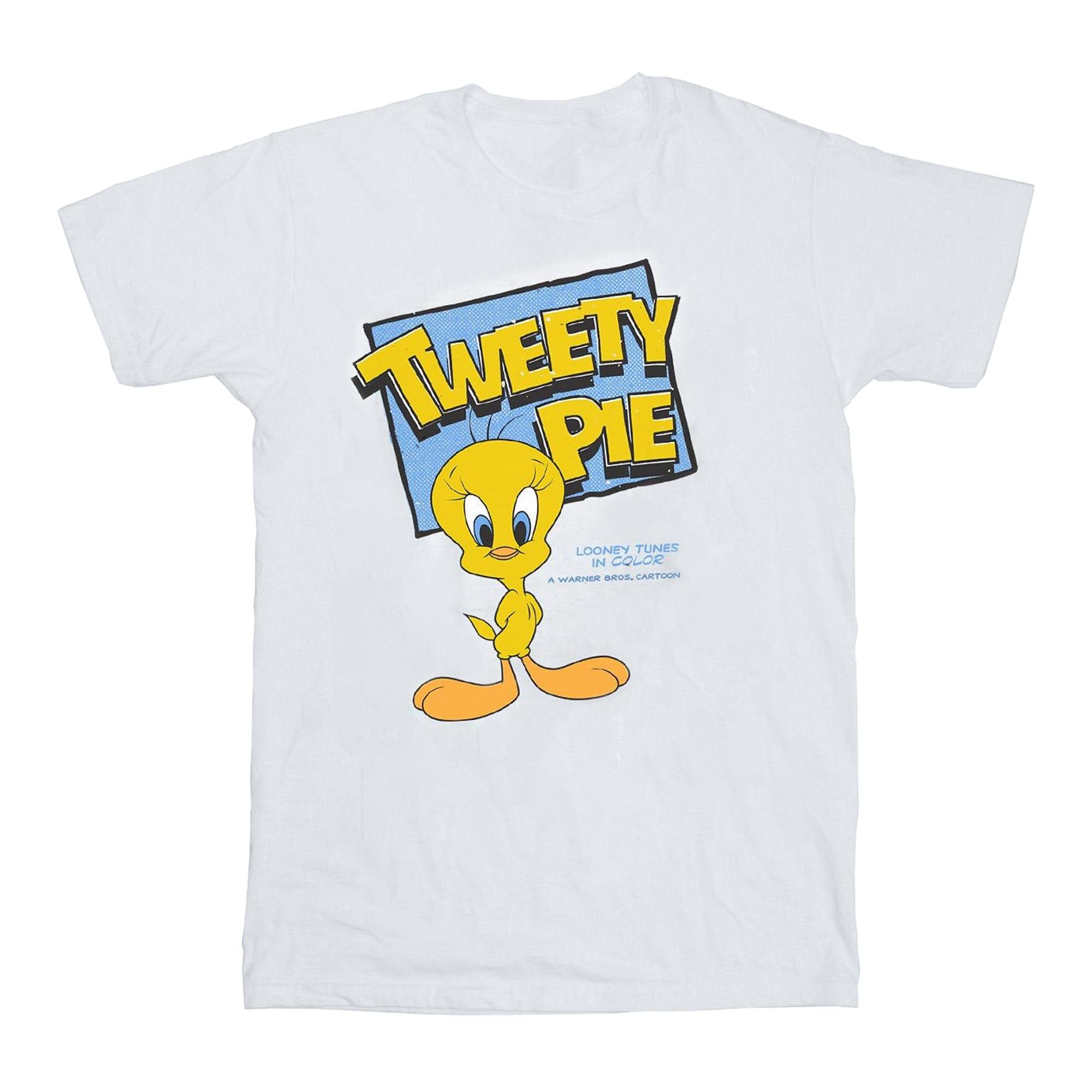 Image of Tweety Pie Tshirt Unisex Weiss 152-158