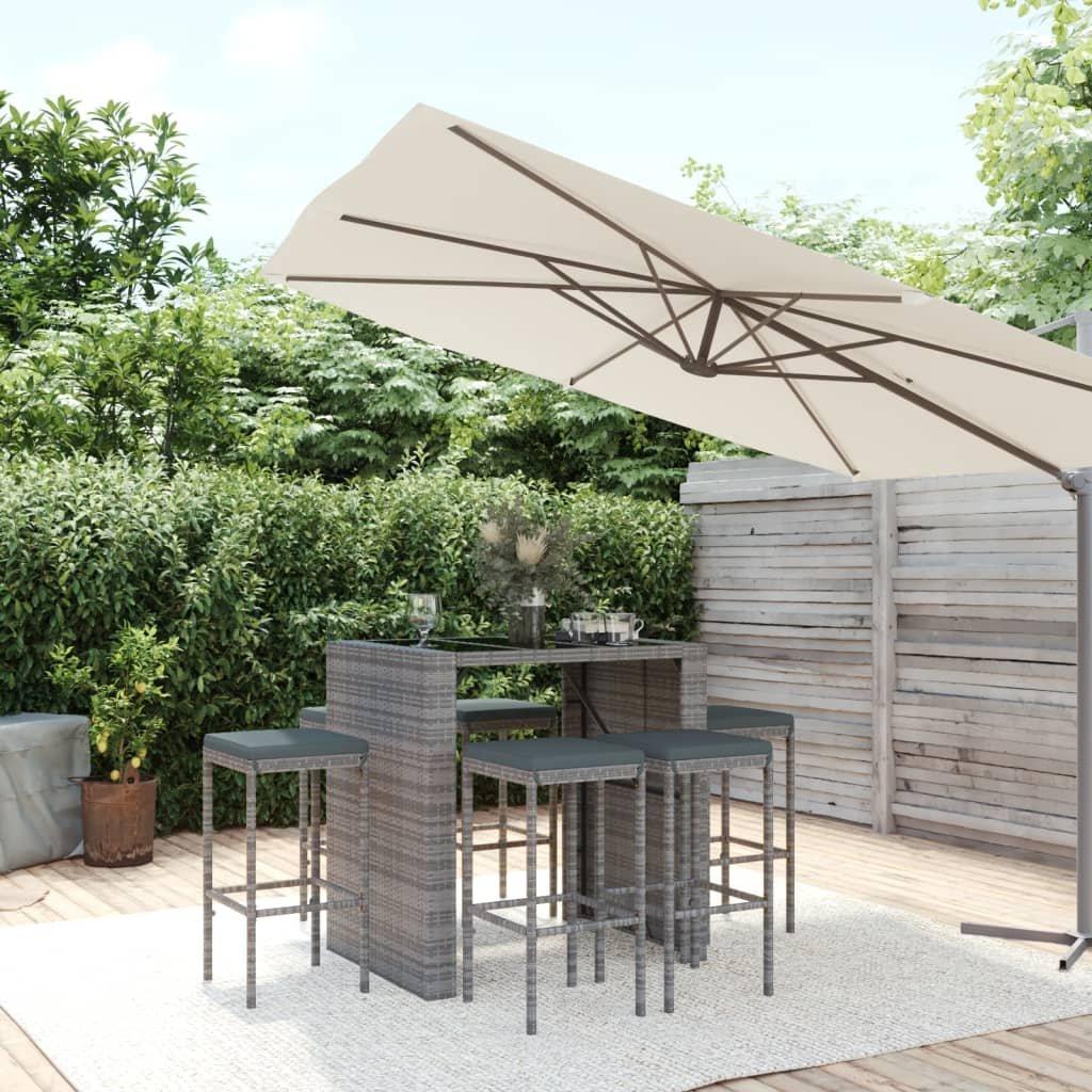 VidaXL Gartenbar set poly-rattan  