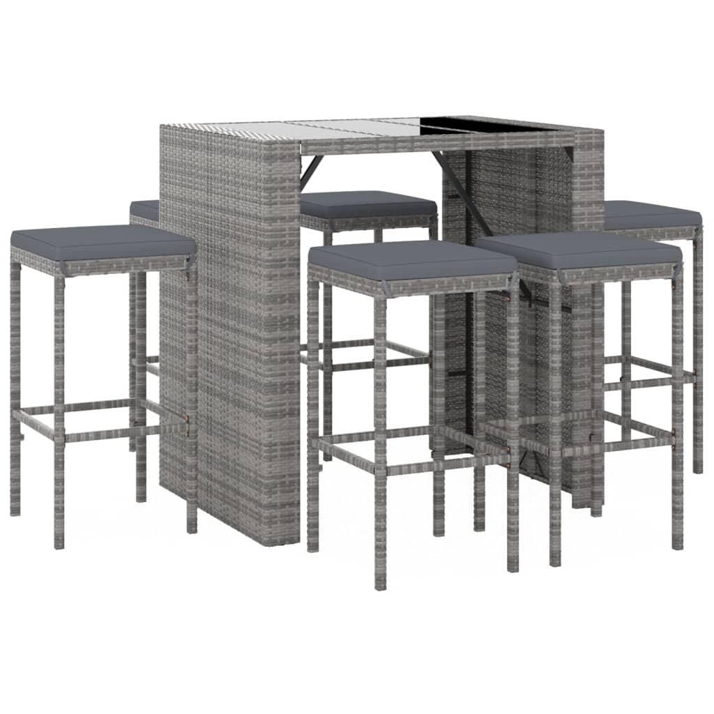 VidaXL Gartenbar set poly-rattan  