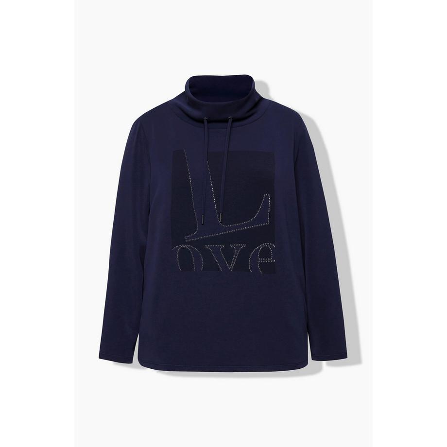 Ulla Popken Love Col Montant Manches Longues Sweat-shirt  