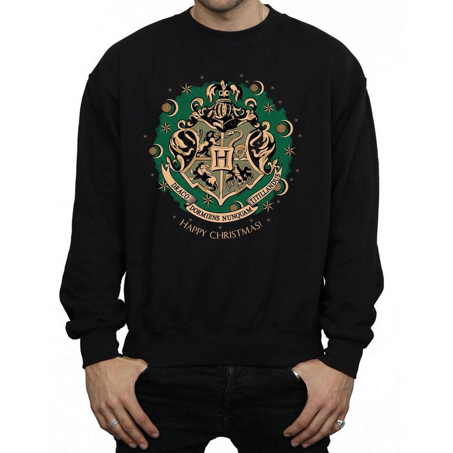Harry Potter Hogwarts Happy Christmas Felpa  