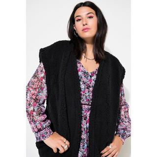 Studio Untold  Gilet dal taglio ampio e aperto con teddy 