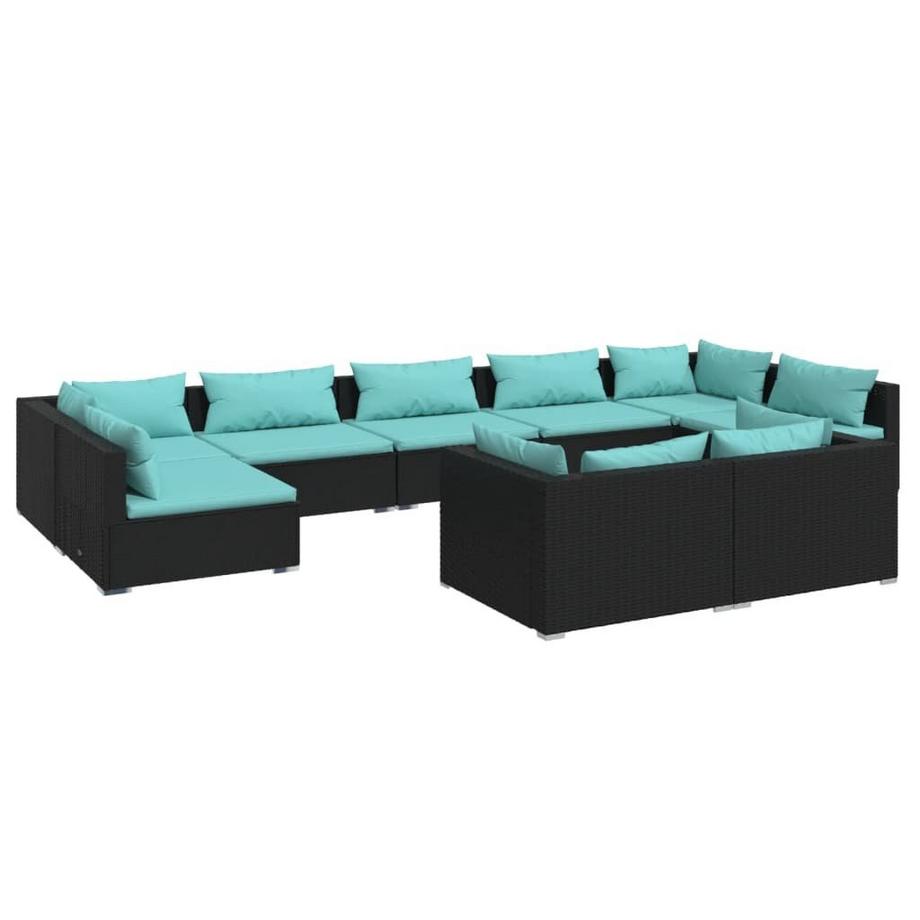 Garten-lounge-set poly-rattan
