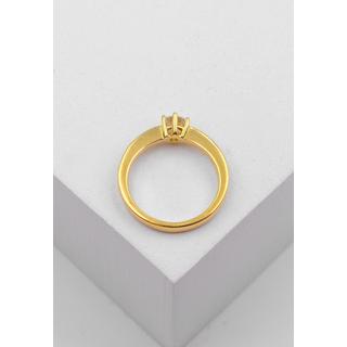 MUAU Schmuck  Solitaire Ring Diamant 0.40ct. Gelbgold 750 