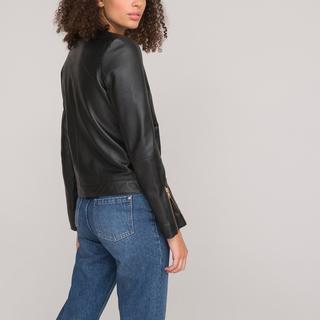 La Redoute Collections  Lederjacke ohne Kragen 