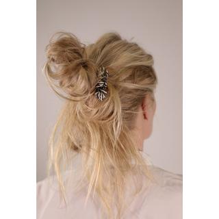 CORINNE  Leather Bow Small Hair Tie 
