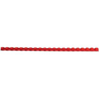 GBC  GBC Plastikbindrücken 14mm A4 4028218 rot, 21 Ringe 100 Stück 