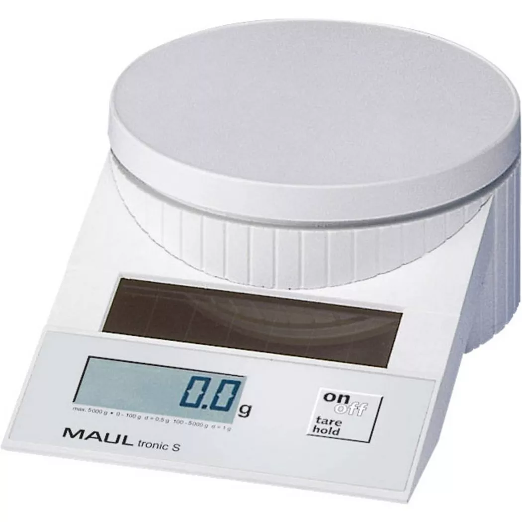 Maul 1515002 MAULtronic S 5000 Scales 5 kg Solar-Powered No Batteries