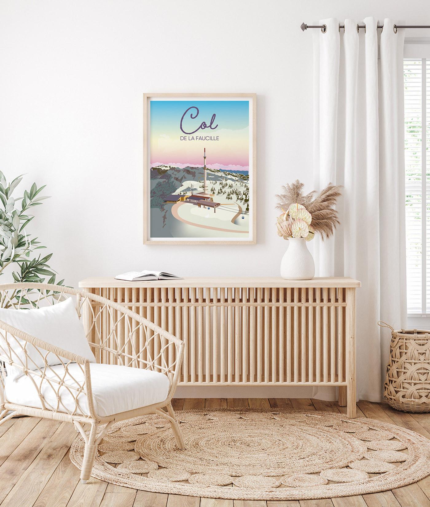 La-Jonx Col de la Faucille - Poster  