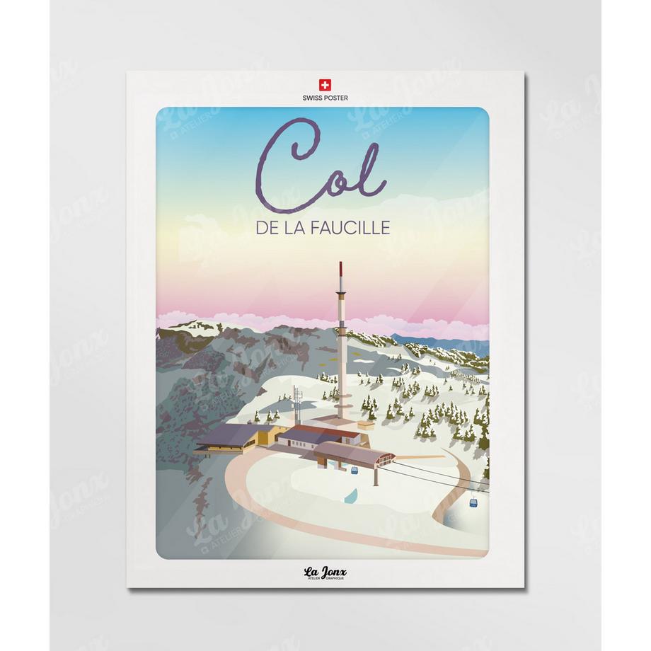 La-Jonx Col de la Faucille - Poster  