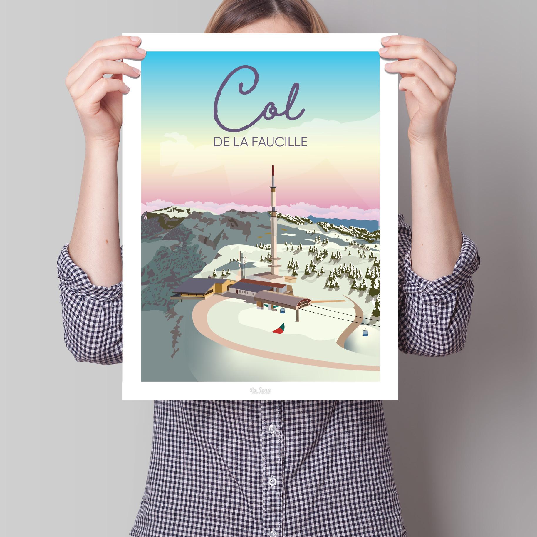 La-Jonx Col de la Faucille - Poster  