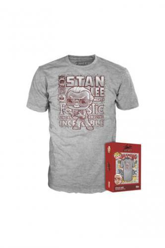 Image of POP! Boxed Tee (XL) Marvel: Stan Lee