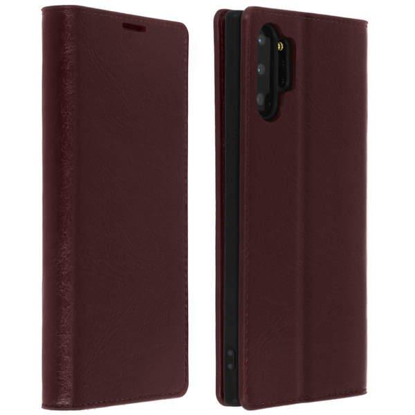 Image of Cover Echtleder Galaxy Note 10+ Braun