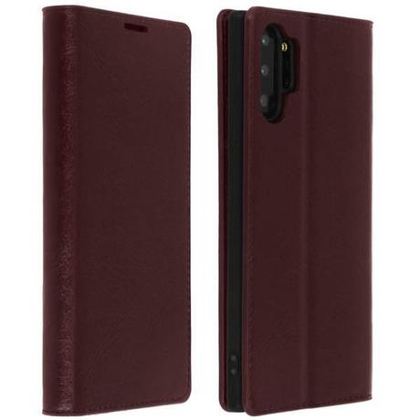 Avizar  Cover Echtleder Galaxy Note 10+ Braun 