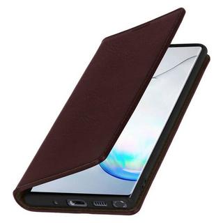 Avizar  Cover Echtleder Galaxy Note 10+ Braun 