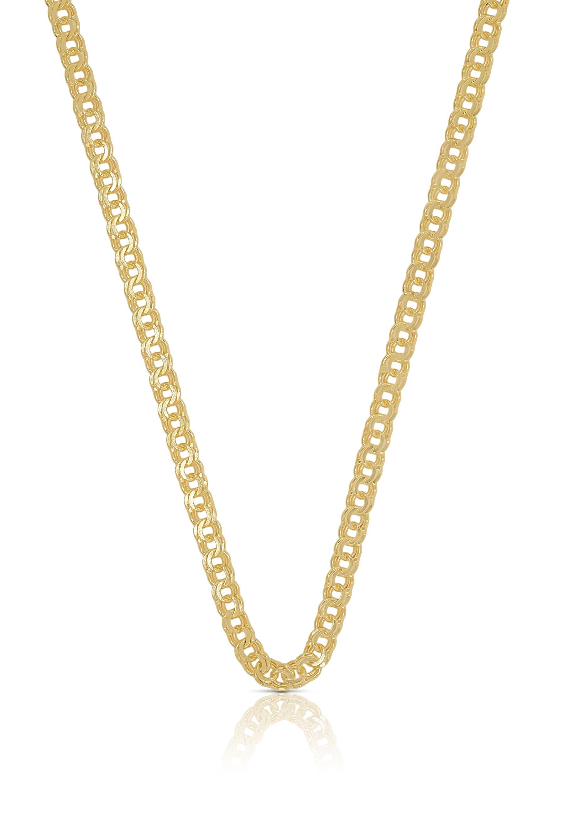 MUAU Schmuck  Collier Garribaldi Gelbgold 750, 3.4mm, 45cm 