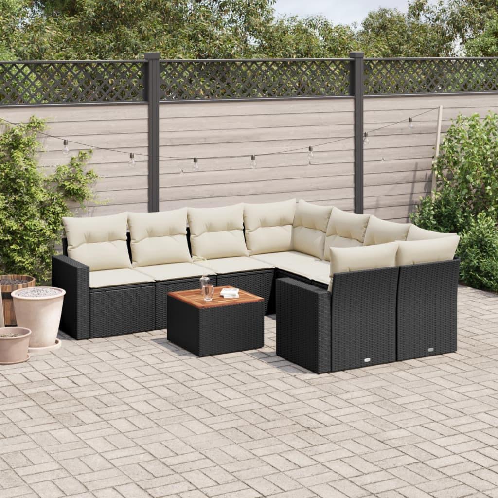 VidaXL set divano da giardino Polirattan  