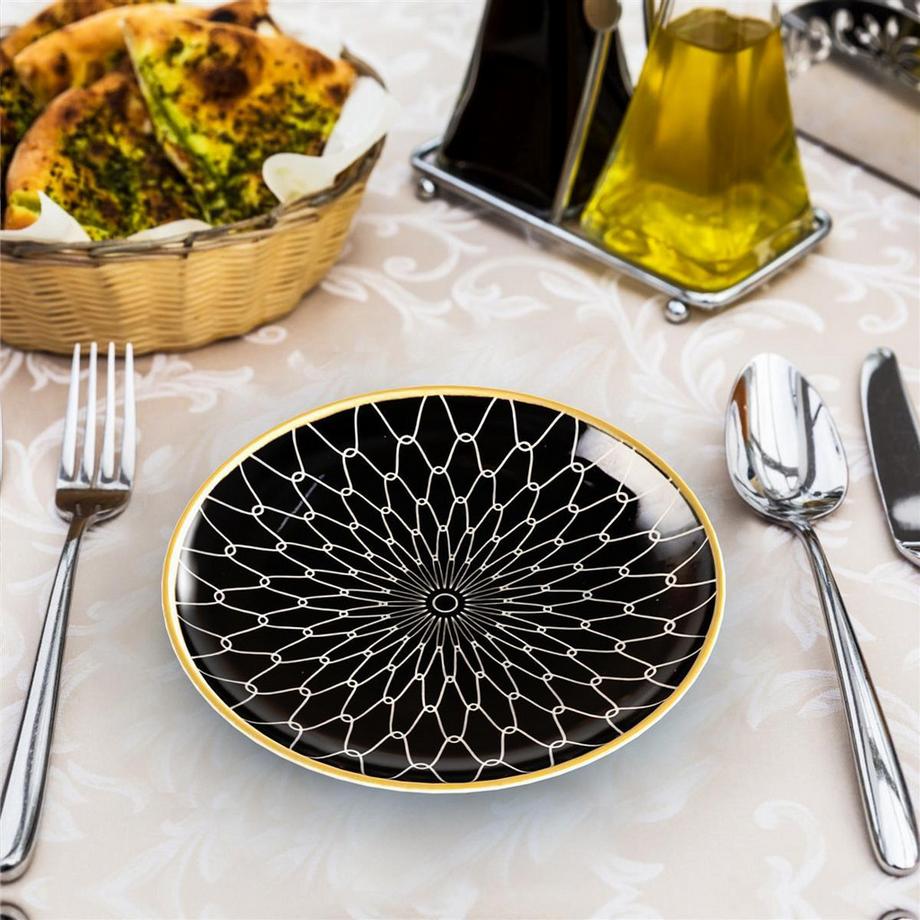 Intirilife 4x Assiettes en porcelaine en Connecté  