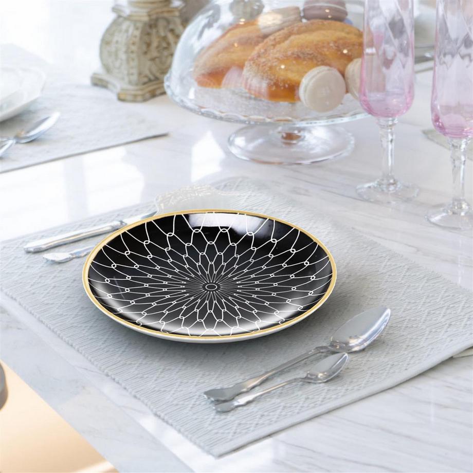 Intirilife 4x Assiettes en porcelaine en Connecté  