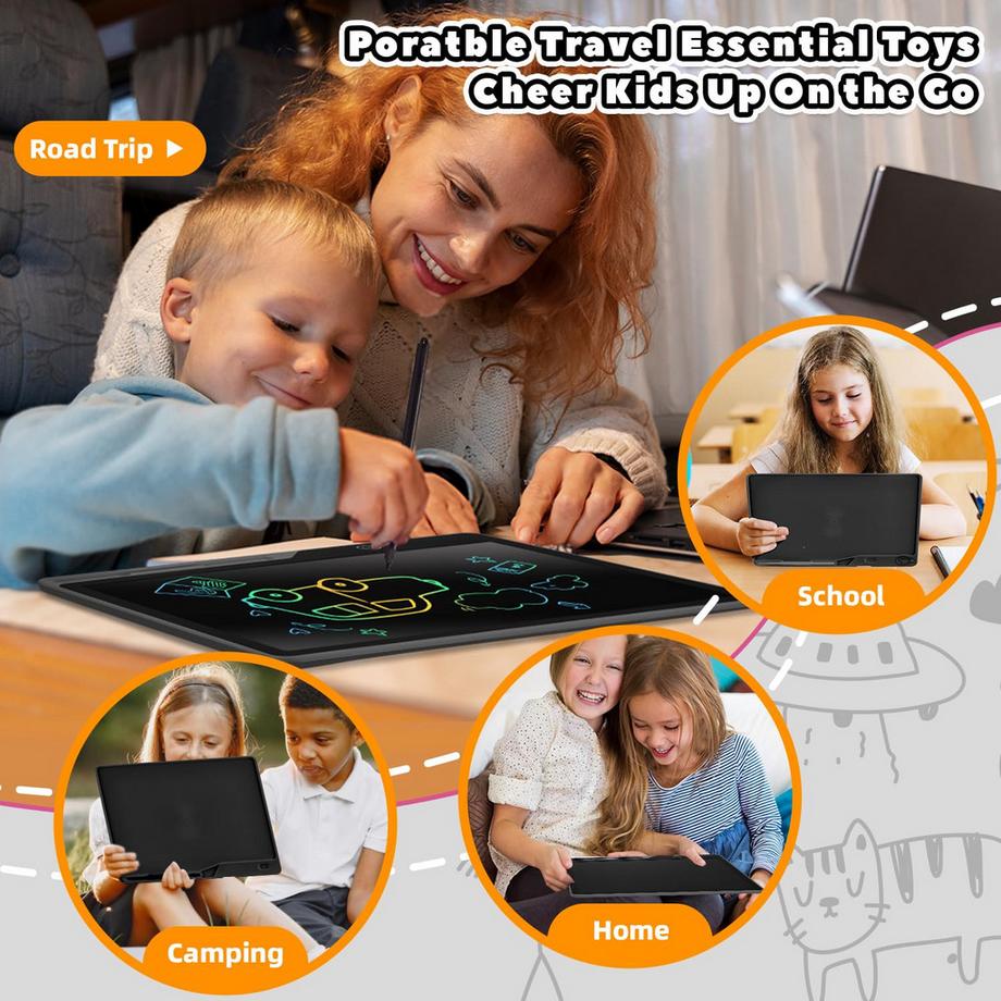 Activity-board  Tablette d'écriture LCD pour enfants, tablette de dessin rechargeable 