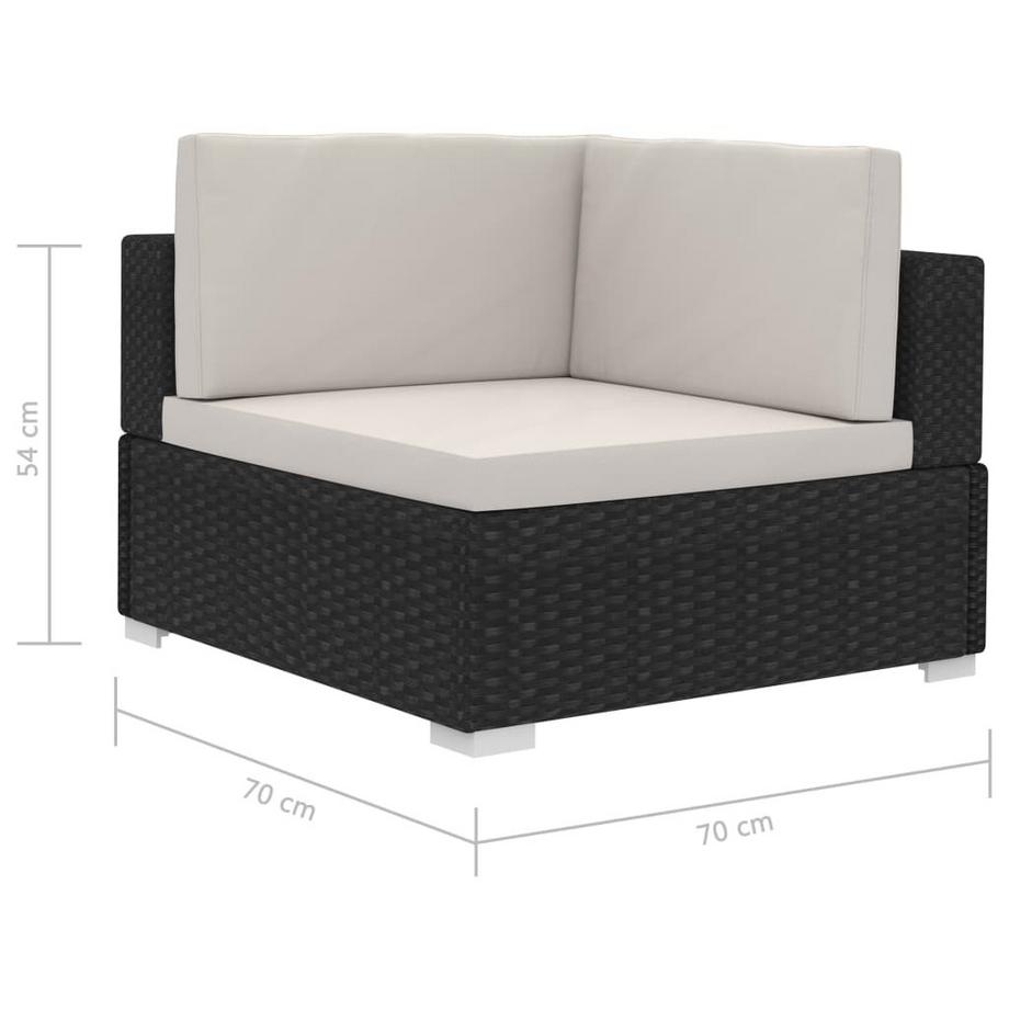 VidaXL Ecksofa poly-rattan  