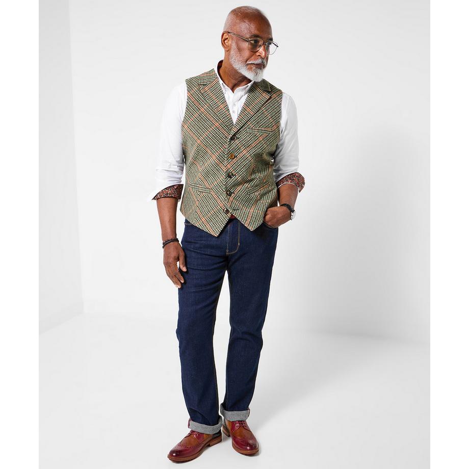 Joe Browns Gilet a quadri con fodera fantasia  