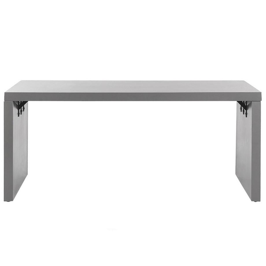 Beliani Table de salle à manger de jardin en Fibre-ciment Industriel TARANTO  