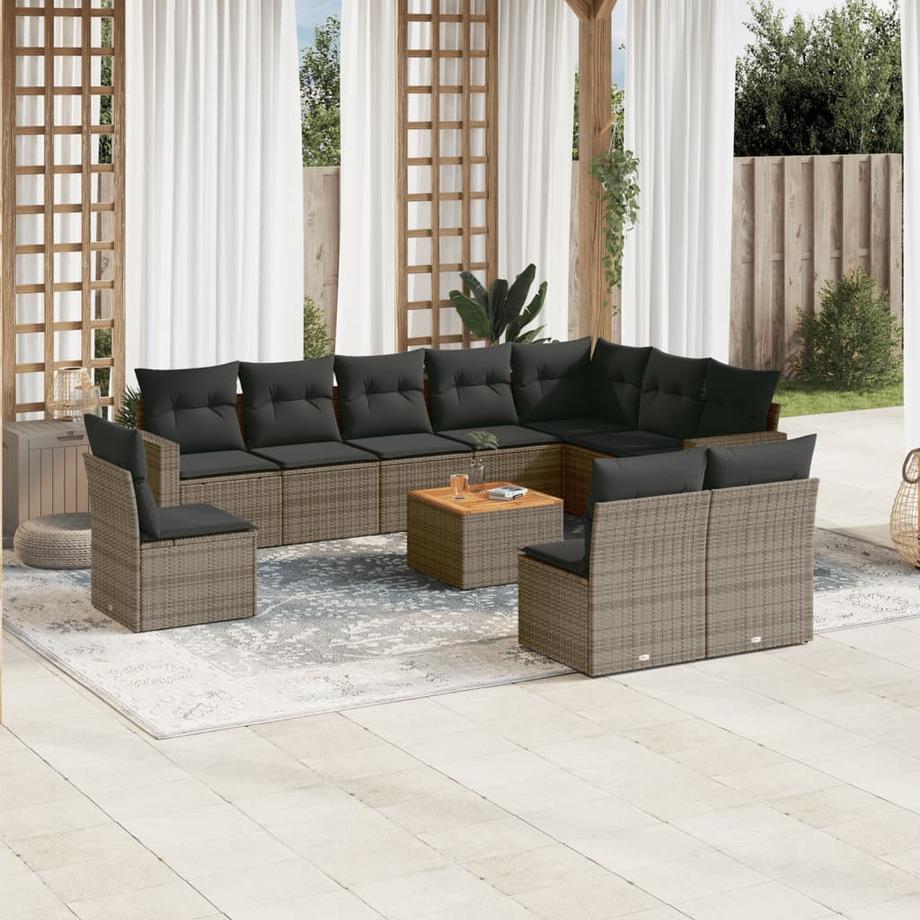 VidaXL Garten sofagarnitur poly-rattan  