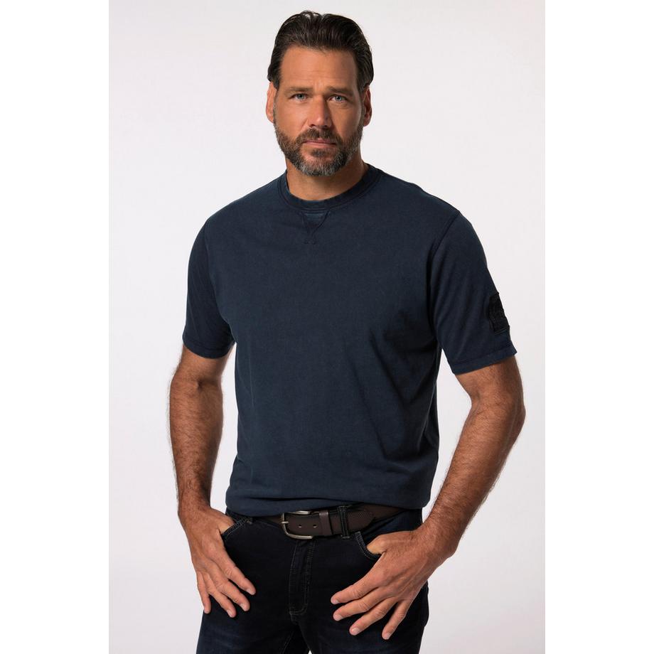 JP1880 T-shirt Manches Courtes Look Vintage avec Écussons et Broderie  