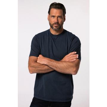 T-shirt à manches courtes, esprit vintage, écusson et surpiqûres - jusqu'au 8 XL